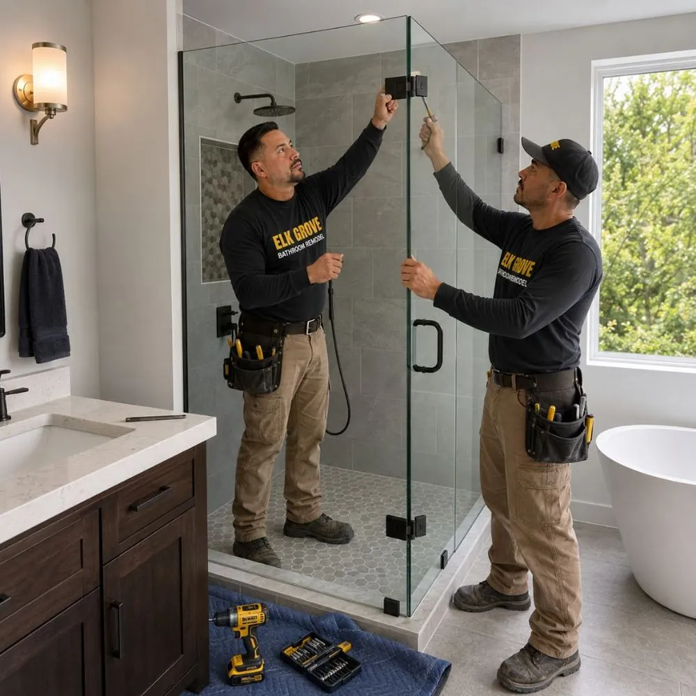 Kitchen remodeling project with new cabinets and countertops in Elk Grove, CA